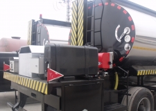 Heating System Isolated Asfalt Bitumen Tank Trailer (Burner Heating System)