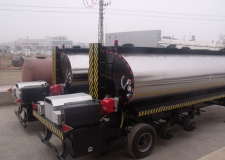 Heating System Isolated Asfalt Bitumen Tank Trailer (Burner Heating System)