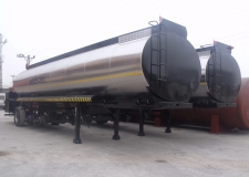 Heating System Isolated Asfalt Bitumen Tank Trailer (Burner Heating System)