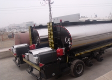 Heating System Isolated Asfalt Bitumen Tank Trailer (Burner Heating System)