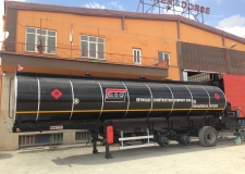 Heating System Isolated Asfalt Bitumen Tank Trailer (Burner Heating System)