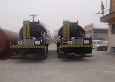 Heating System Isolated Asfalt Bitumen Tank Trailer (Burner Heating System)