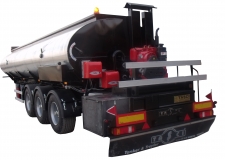 Heating System Isolated Asfalt Bitumen Tank Trailer (Burner Heating System)