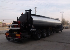 Heating System Isolated Asfalt Bitumen Tank Trailer (Burner Heating System