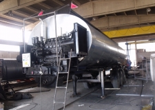 Heating System Isolated Asfalt Bitumen Tank Trailer (Burner Heating System