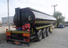 Heating System Isolated Asfalt Bitumen Tank Trailer (Burner Heating System