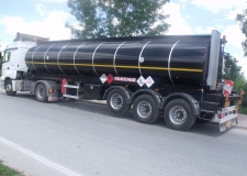 Heating System Isolated Asfalt Bitumen Tank Trailer (Burner Heating System