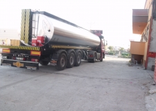 Heating System Isolated Asfalt Bitumen Tank Trailer (Burner Heating System