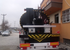 Heating System Isolated Asfalt Bitumen Tank Trailer (Burner Heating System