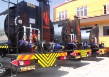 Heating System Isolated Asfalt Bitumen Tank Trailer (Burner Heating System